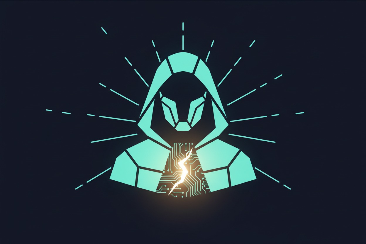 Glowing hooded figure silhouette with light leaking through, representing opsec mistakes that reveal a Tor user's identity